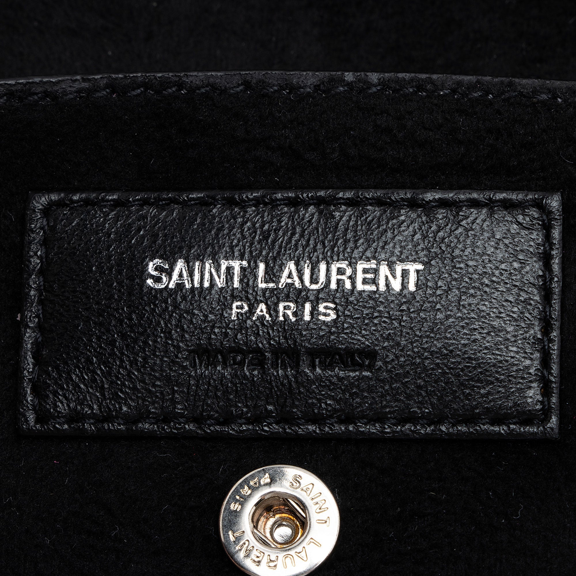 Saint Laurent Leather Teddy Small Bucket Bag (SHF-xicq3g)