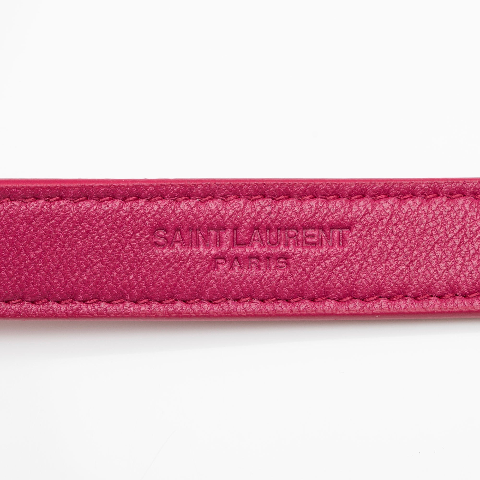 Saint Laurent Leather Teddy Small Bucket Bag (SHF-xicq3g)