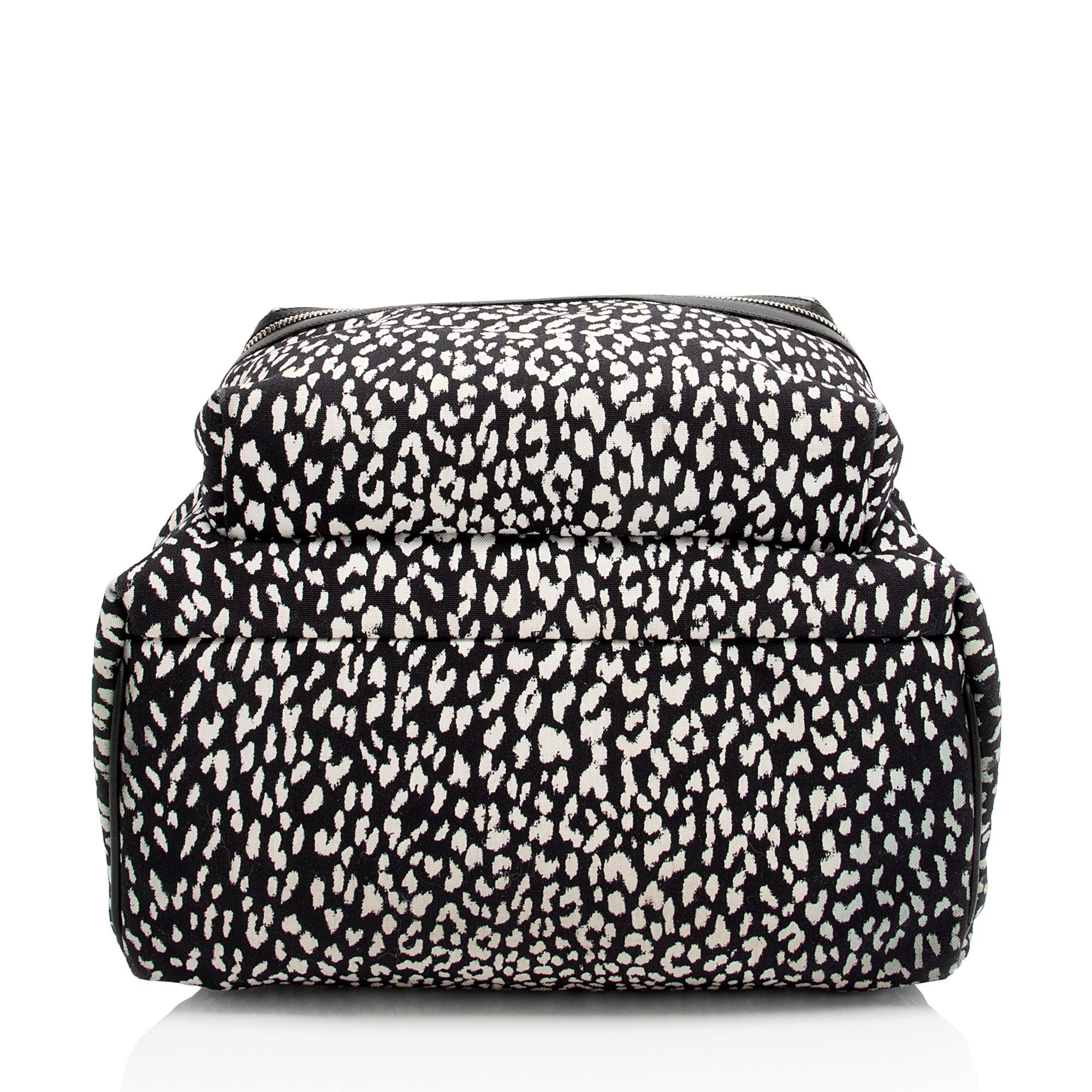 Saint Laurent Leopard Print Canvas City Backpack (SHF-lc0KDV)