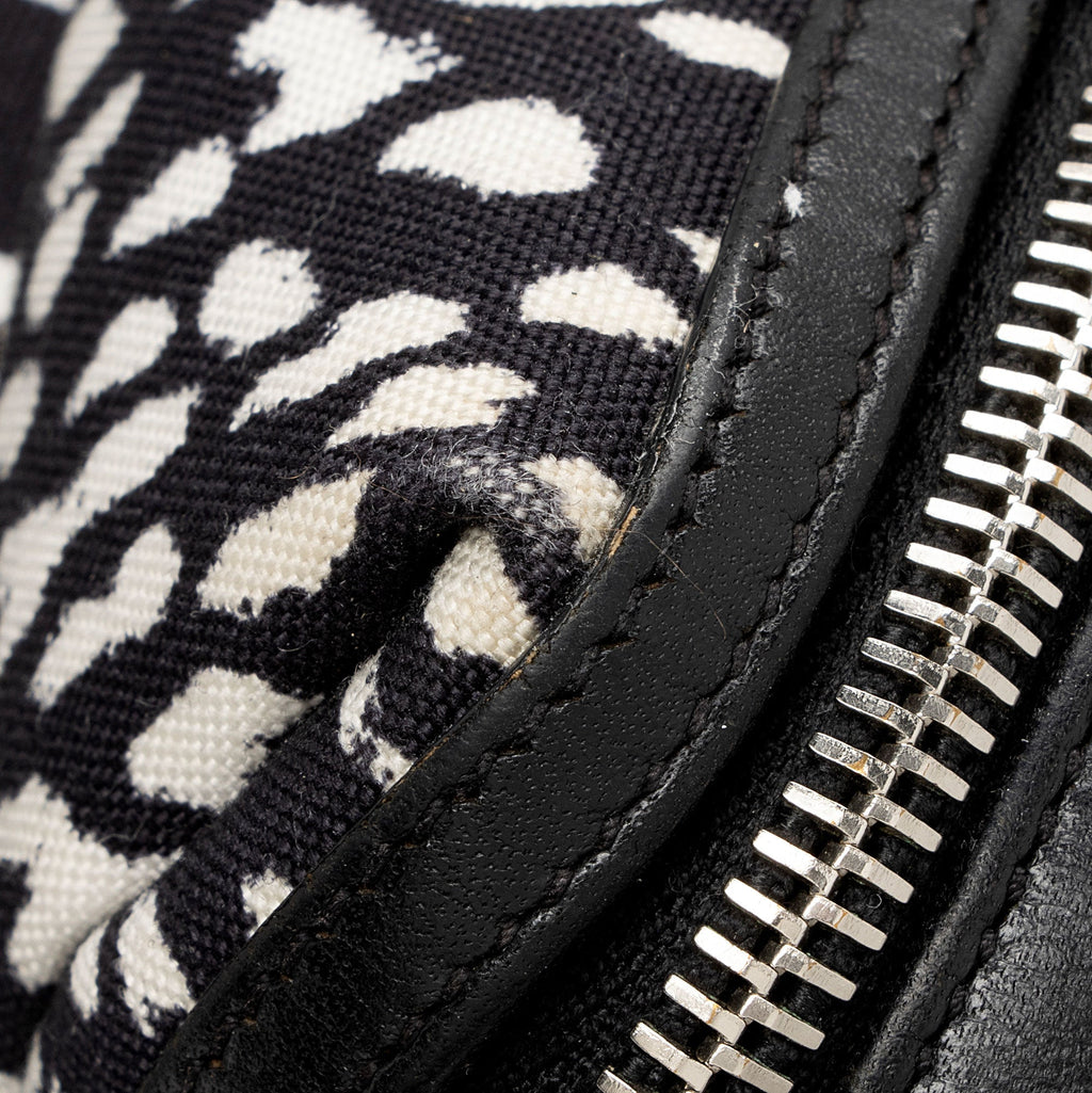 Saint Laurent Leopard Print Canvas City Backpack (SHF-lc0KDV)