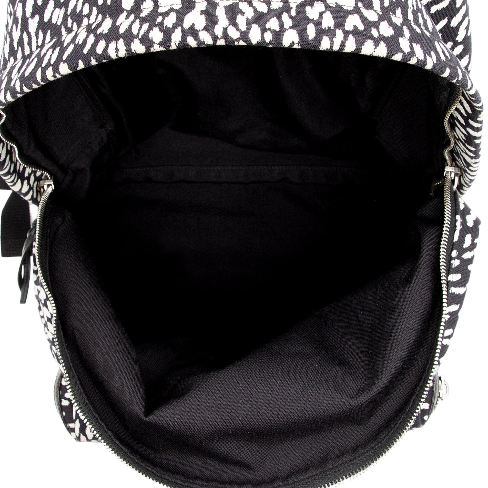 Saint Laurent Leopard Print Canvas City Backpack (SHF-lc0KDV)
