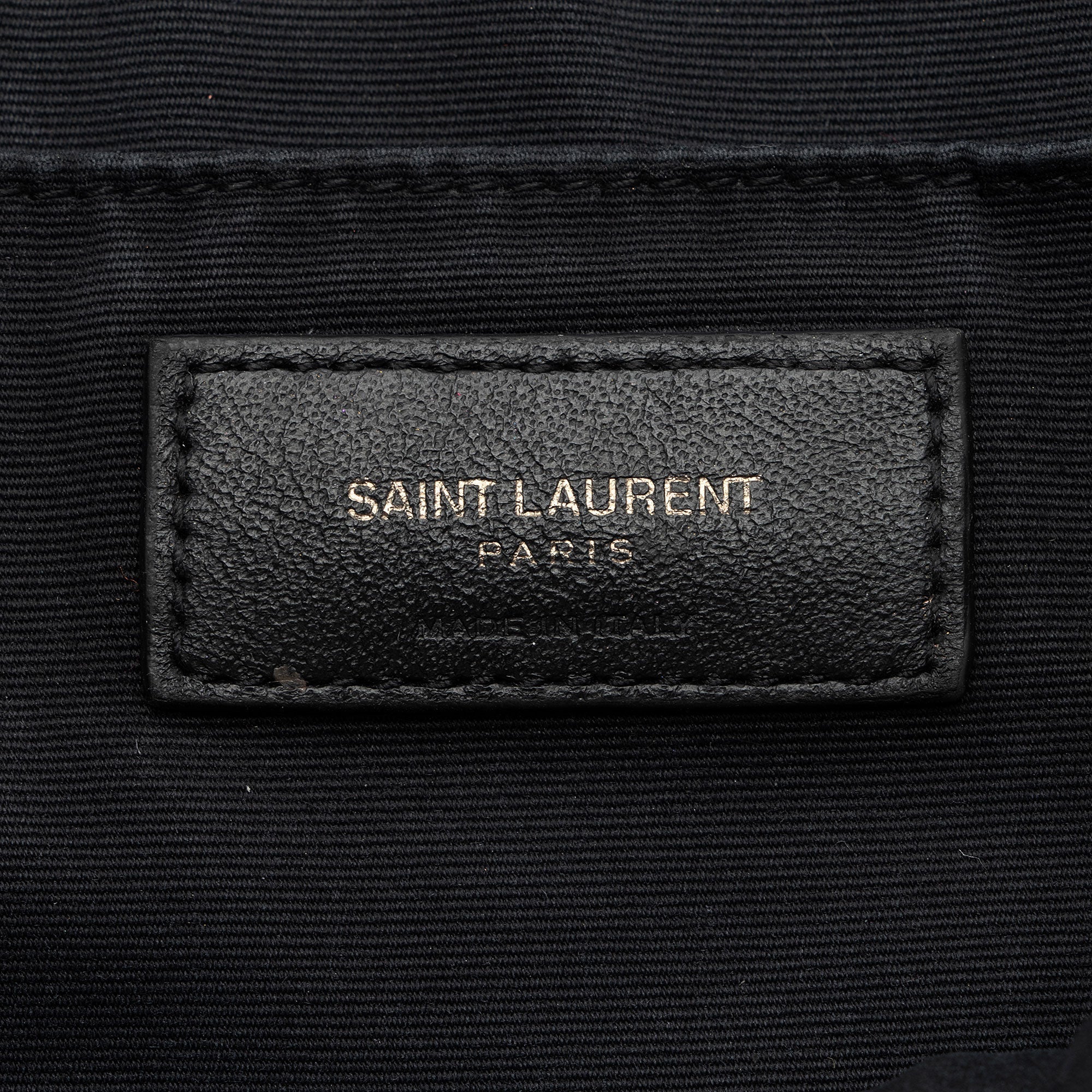 Saint Laurent Matelasse Calfskin Matte Black Monogram Lou Camera Bag (SHF-APSLqT)