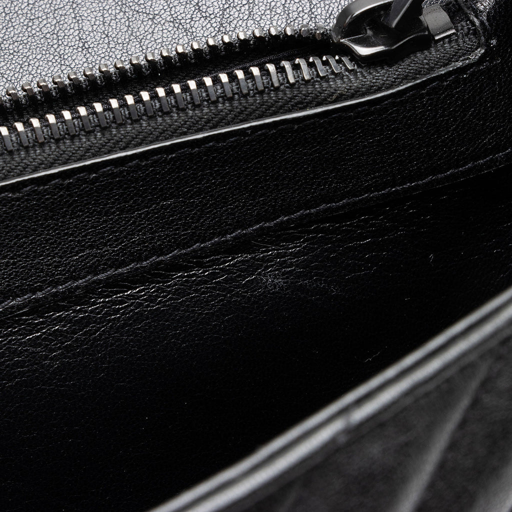 Saint Laurent Matelasse Calfskin Monogram College Large Shoulder Bag (SHF-NTG48D)