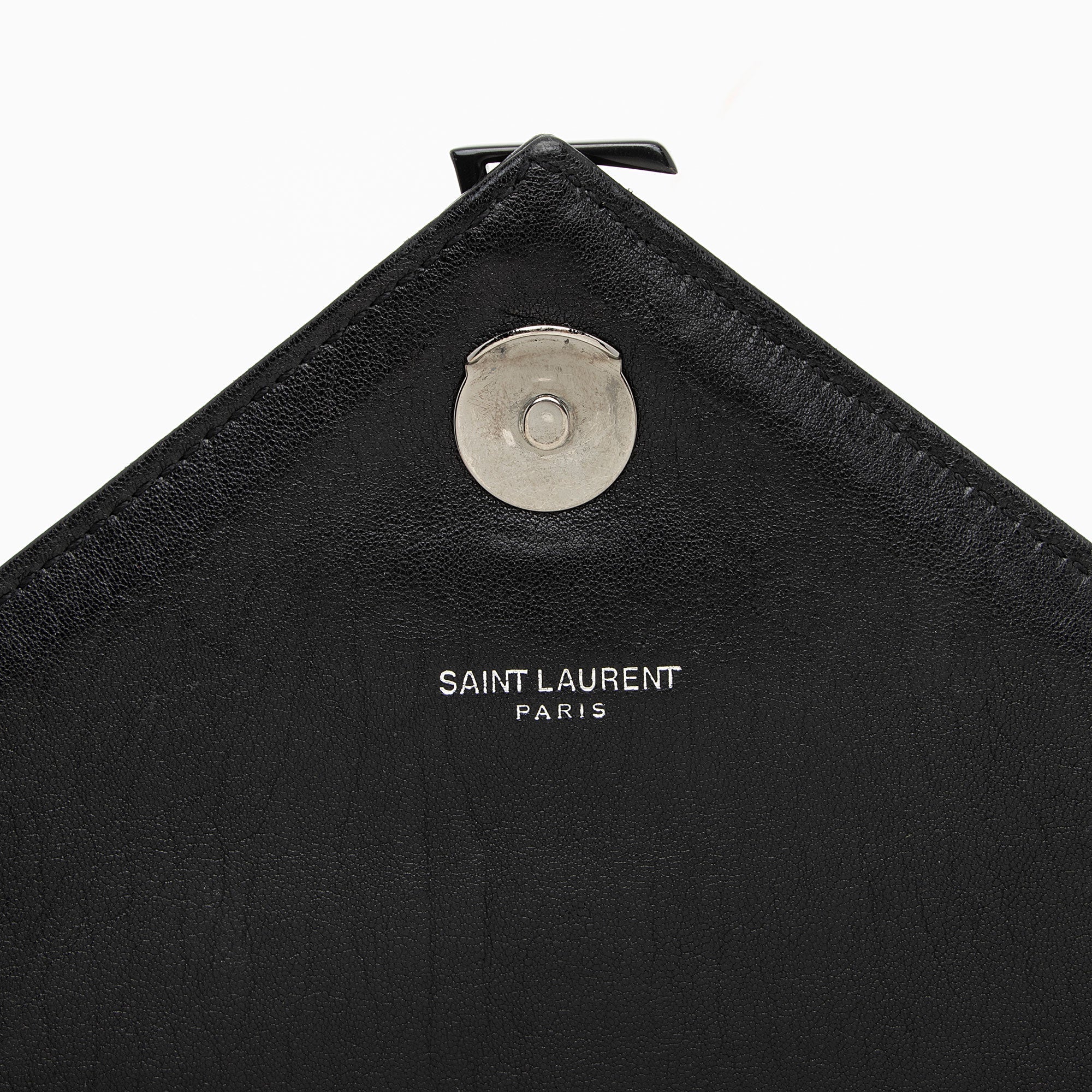 Saint Laurent Matelasse Calfskin Monogram College Large Shoulder Bag (SHF-NTG48D)