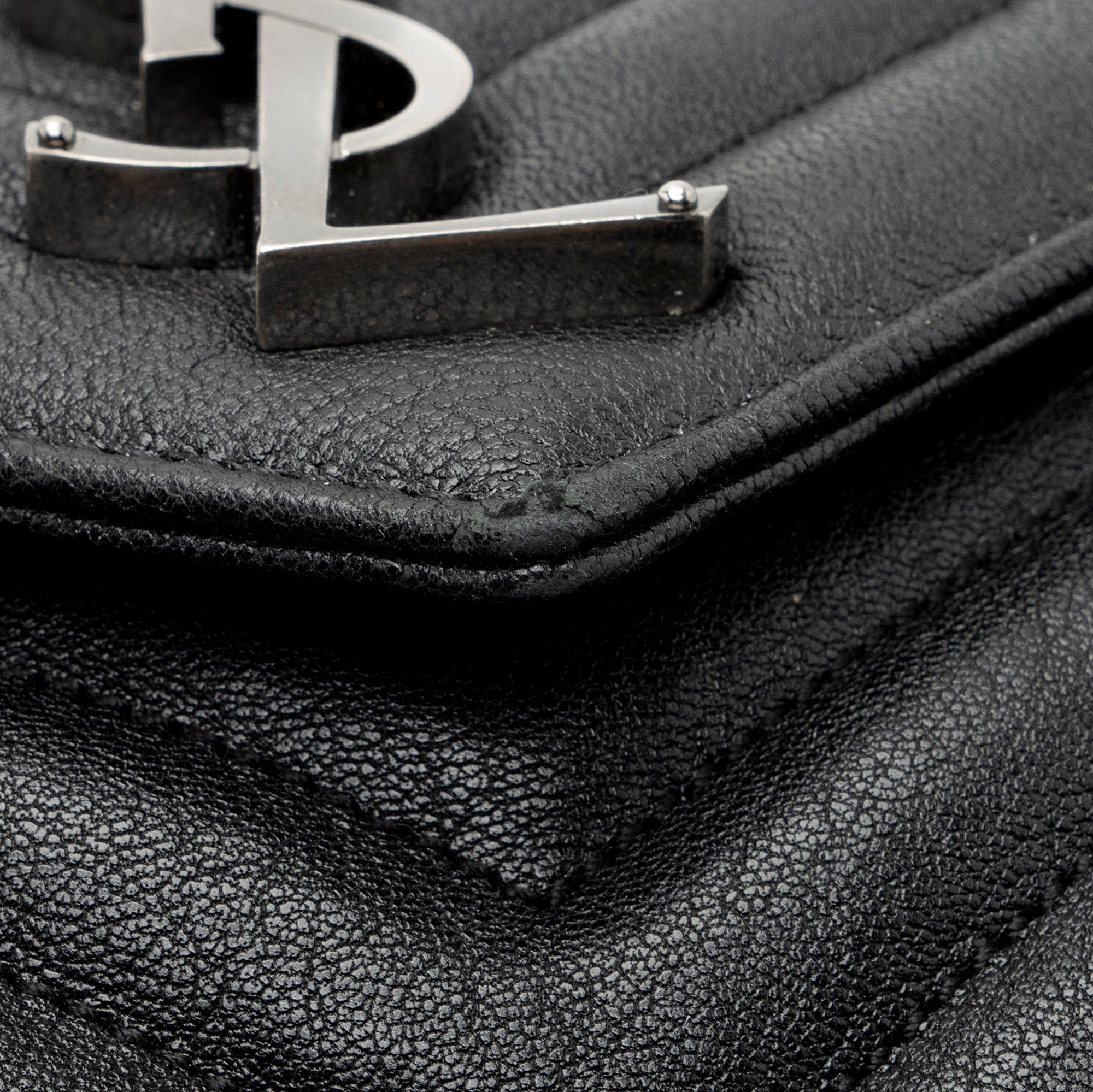 Saint Laurent Matelasse Calfskin Monogram College Large Shoulder Bag (SHF-6MZ4bL)