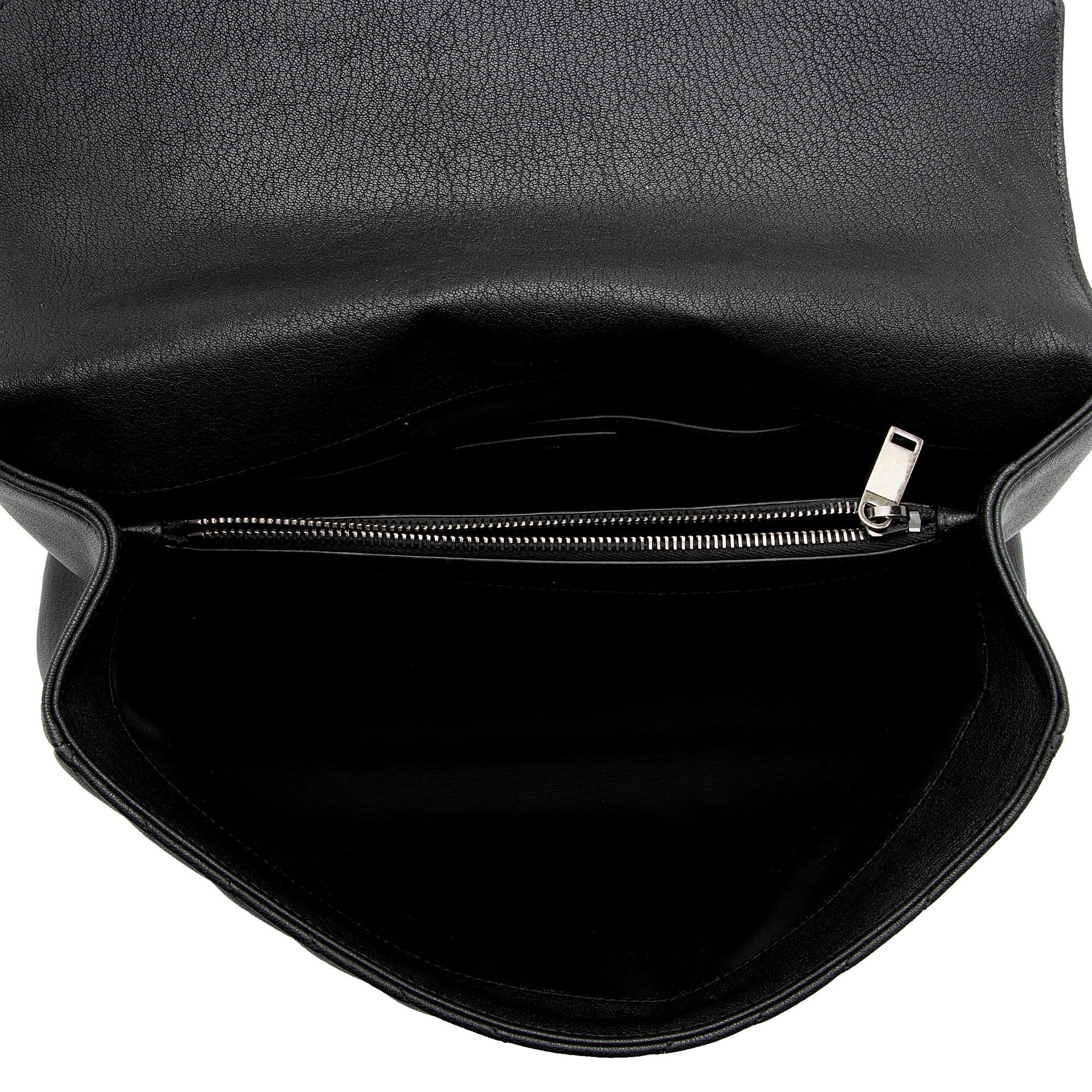 Saint Laurent Matelasse Calfskin Monogram College Large Shoulder Bag (SHF-6MZ4bL)