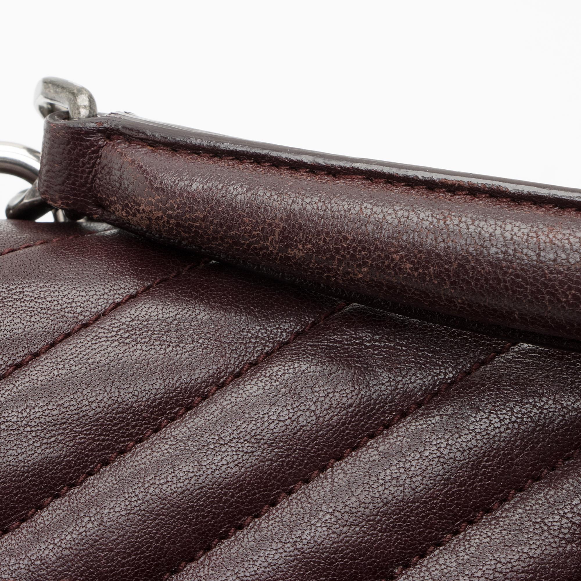 Saint Laurent Matelasse Calfskin Monogram College Medium Shoulder Bag (SHF-yq7Kyh)