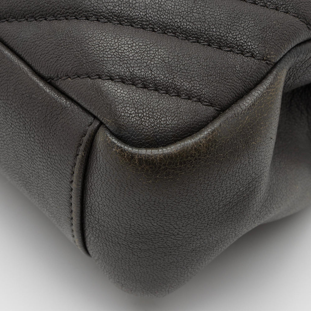 Saint Laurent Matelasse Calfskin Monogram College Medium Shoulder Bag (SHF-VVdWy3)
