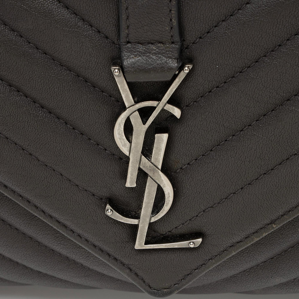Saint Laurent Matelasse Calfskin Monogram College Medium Shoulder Bag (SHF-VVdWy3)