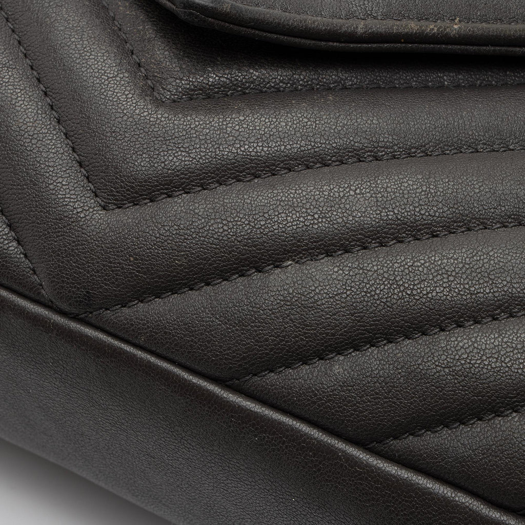 Saint Laurent Matelasse Calfskin Monogram College Medium Shoulder Bag (SHF-VVdWy3)