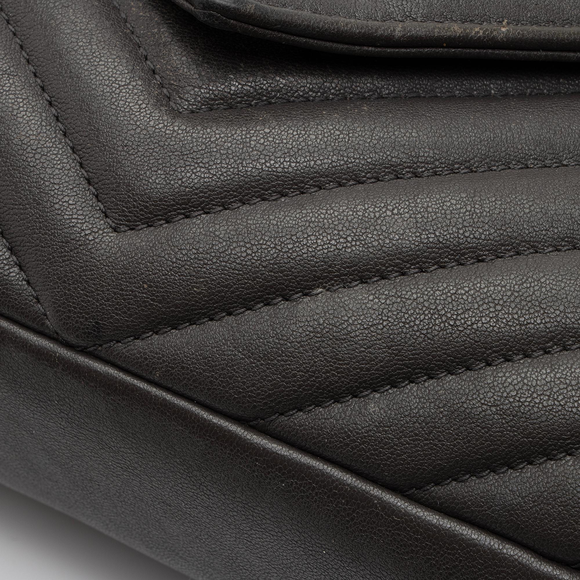Saint Laurent Matelasse Calfskin Monogram College Medium Shoulder Bag (SHF-VVdWy3)