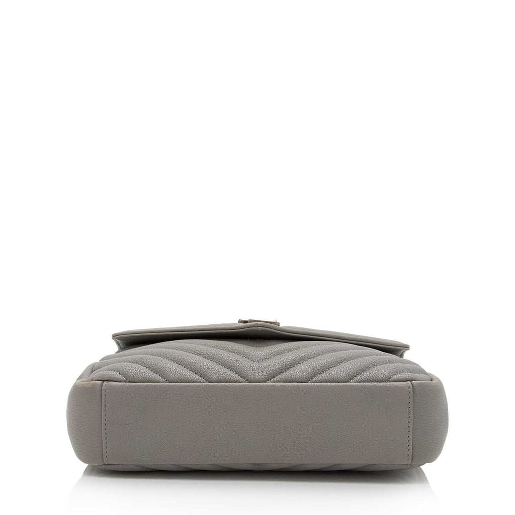 Saint Laurent Matelasse Calfskin Monogram College Medium Shoulder Bag (SHF-2L8Nyw)