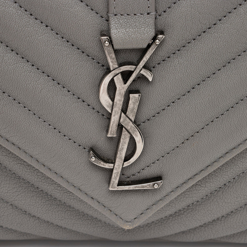 Saint Laurent Matelasse Calfskin Monogram College Medium Shoulder Bag (SHF-2L8Nyw)