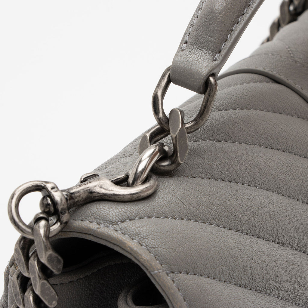 Saint Laurent Matelasse Calfskin Monogram College Medium Shoulder Bag (SHF-2L8Nyw)