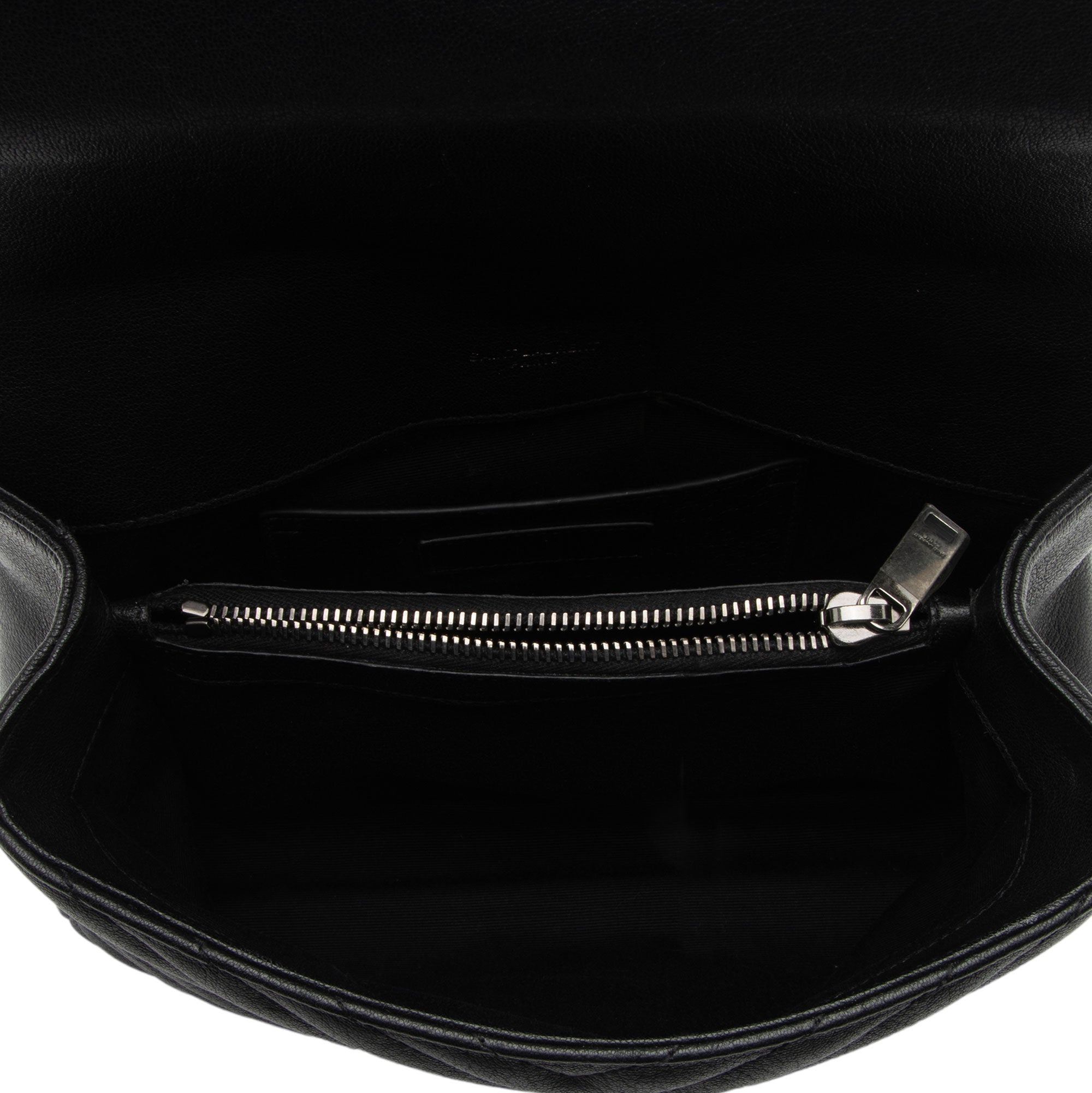 Saint Laurent Matelasse Calfskin Monogram College Medium Shoulder Bag (SHF-MMt0qg)
