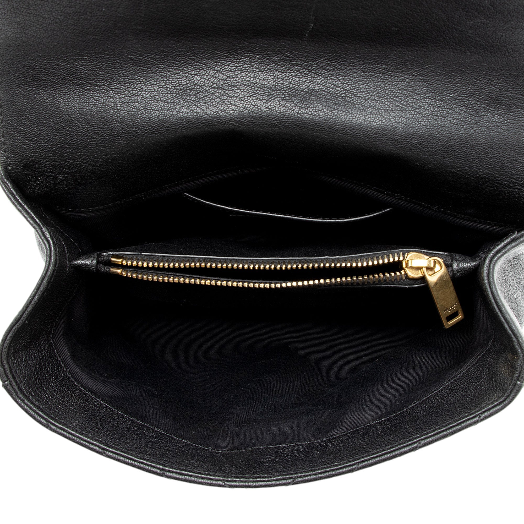 Saint Laurent Matelasse Calfskin Monogram College Medium Shoulder Bag (SHF-p3Eevf)
