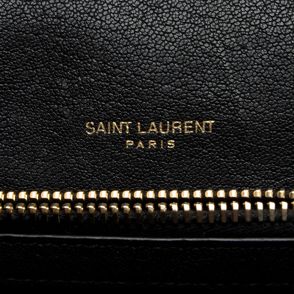 Saint Laurent Matelasse Calfskin Monogram College Medium Shoulder Bag (SHF-p3Eevf)