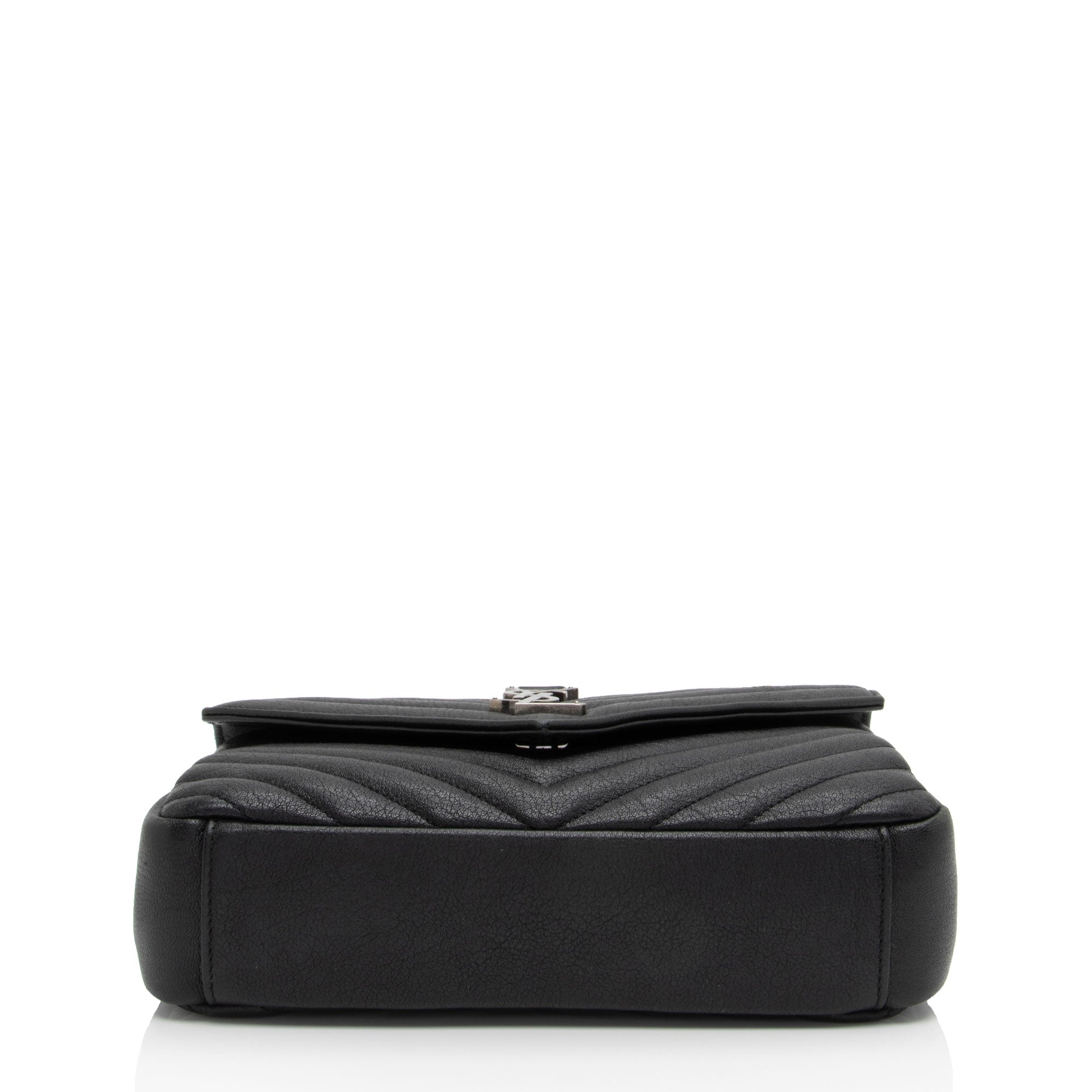 Saint Laurent Matelasse Calfskin Monogram College Medium Shoulder Bag (SHF-1hq9qs)
