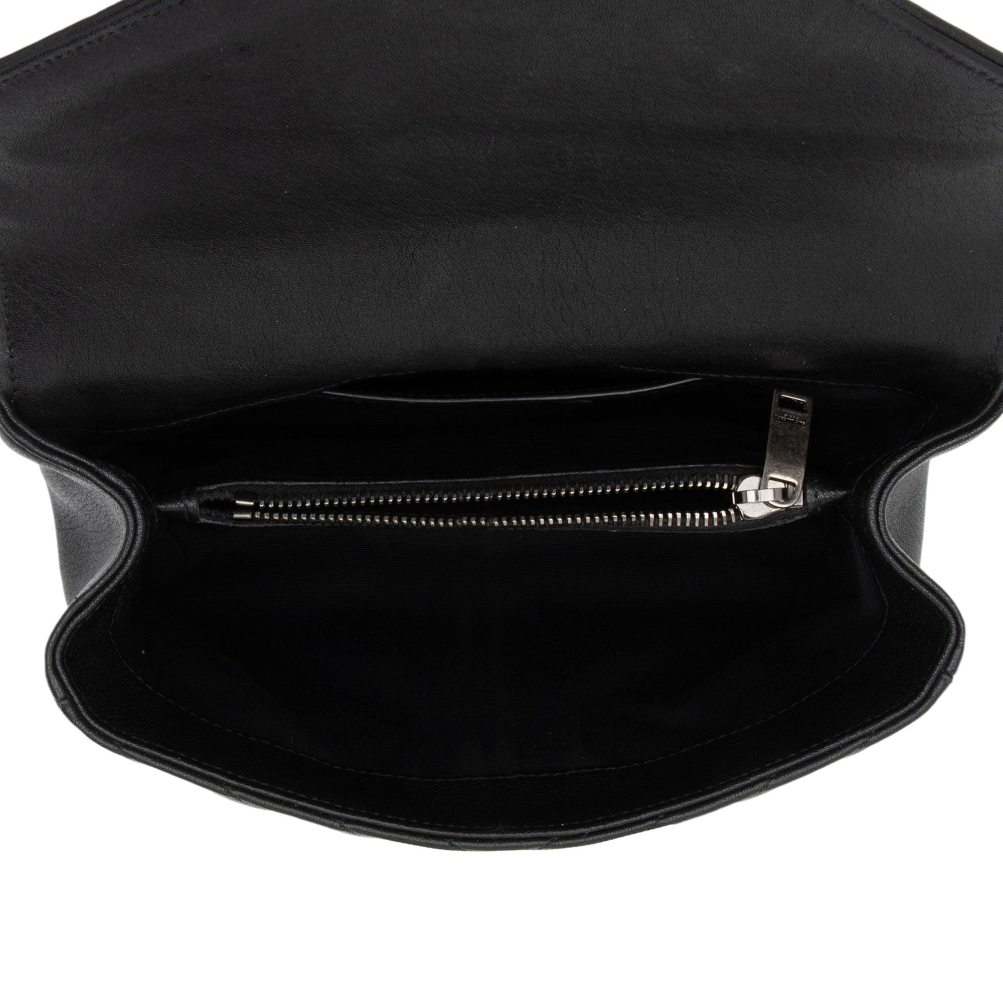Saint Laurent Matelasse Calfskin Monogram College Medium Shoulder Bag (SHF-1hq9qs)