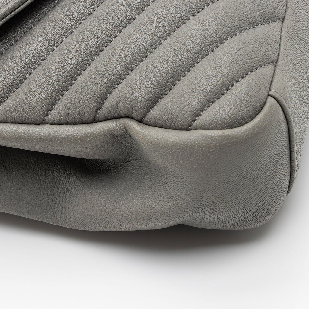Saint Laurent Matelasse Calfskin Monogram College Medium Shoulder Bag (SHF-D2O1lS)