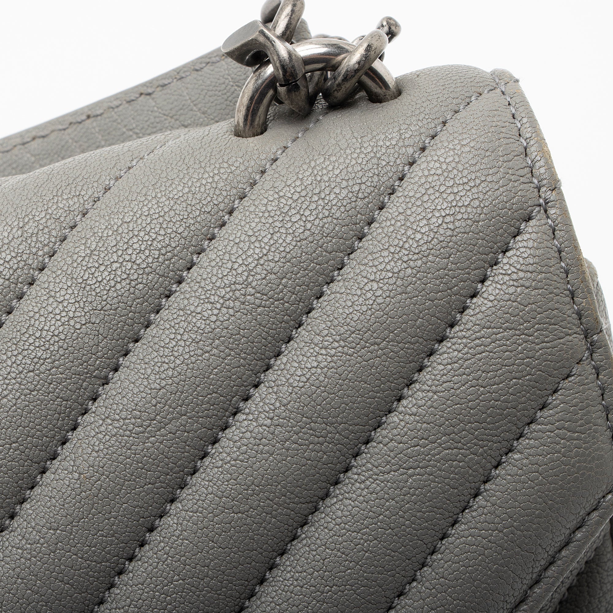 Saint Laurent Matelasse Calfskin Monogram College Medium Shoulder Bag (SHF-D2O1lS)