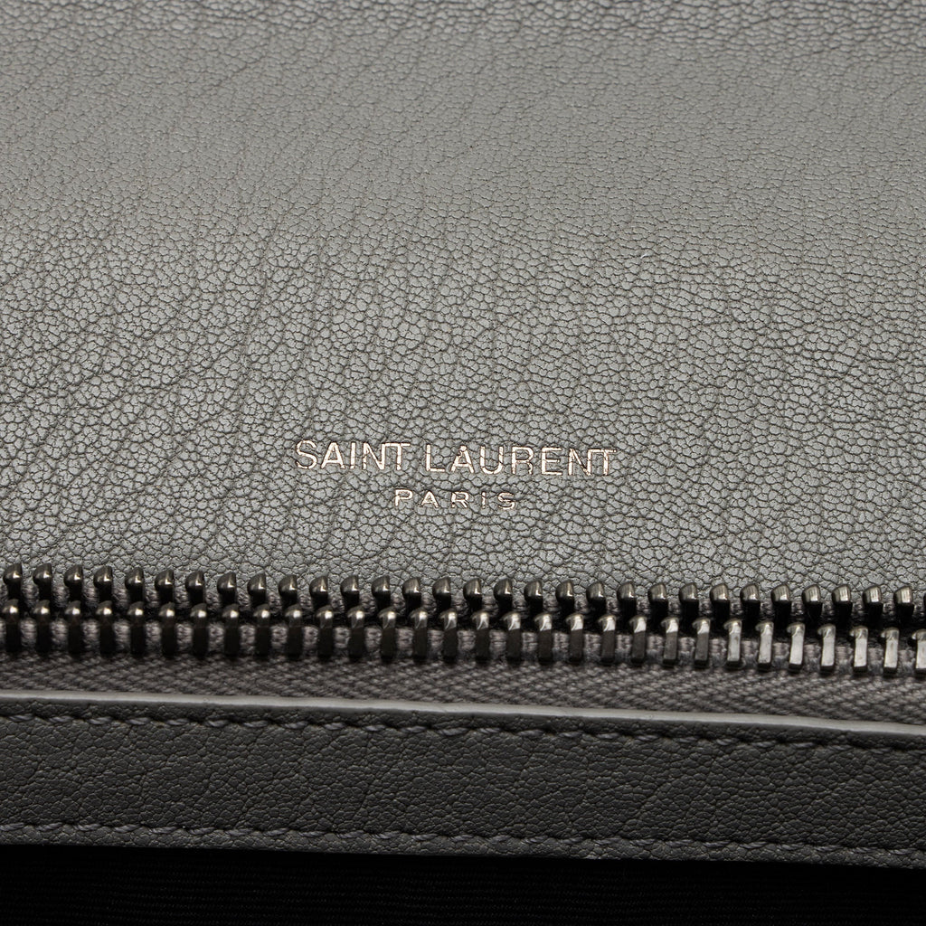 Saint Laurent Matelasse Calfskin Monogram College Medium Shoulder Bag (SHF-D2O1lS)
