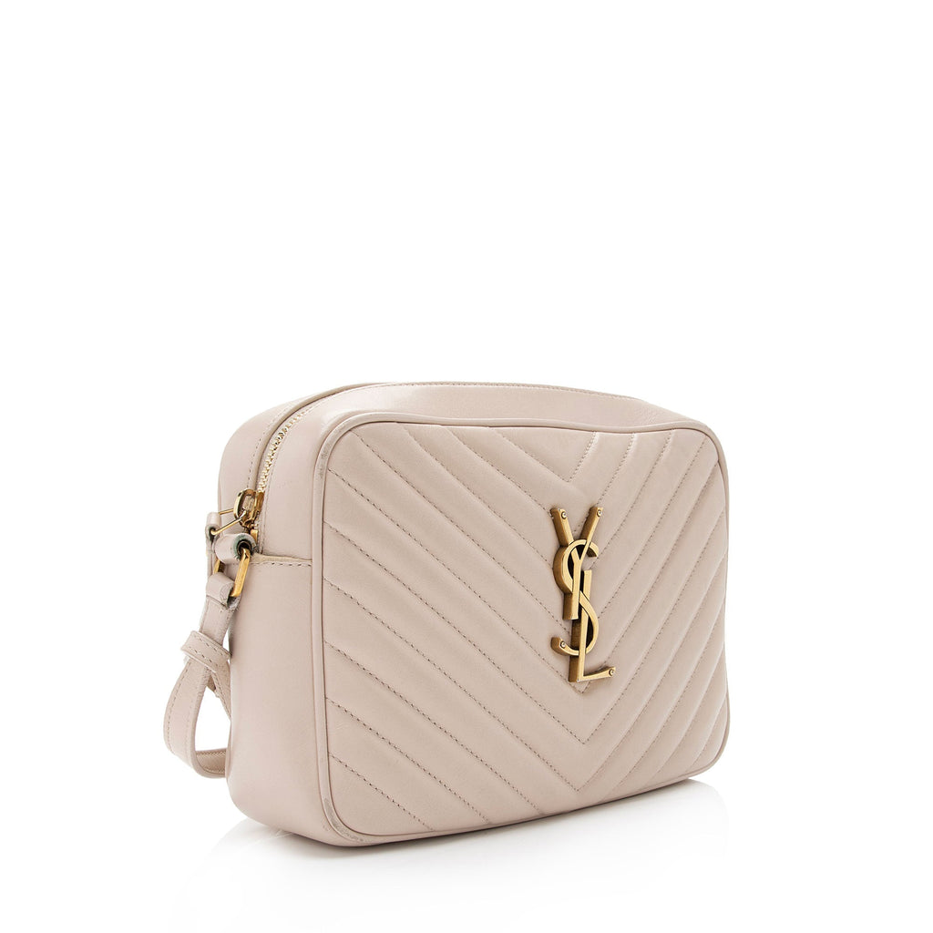 Saint Laurent Matelasse Calfskin Monogram Lou Camera Bag - FINAL SALE (SHF-pag728)