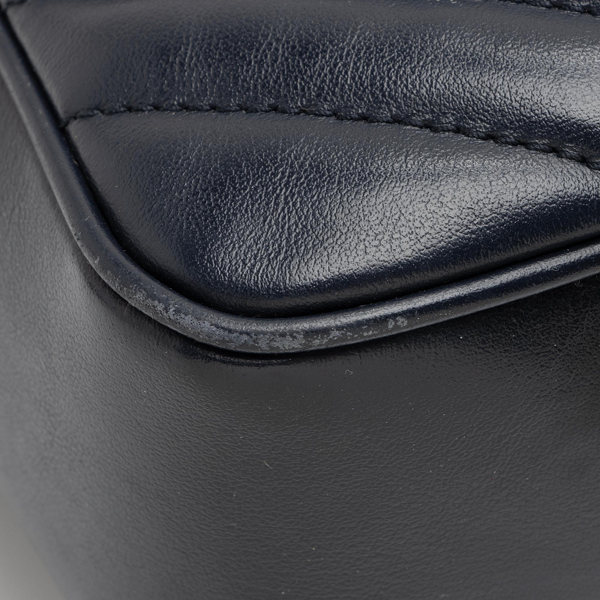 Saint Laurent Matelasse Calfskin Monogram Lou Camera Bag (SHF-aY71qS)