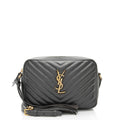 Saint Laurent Matelasse Calfskin Monogram Lou Camera Bag (SHF-Dlf8kG)