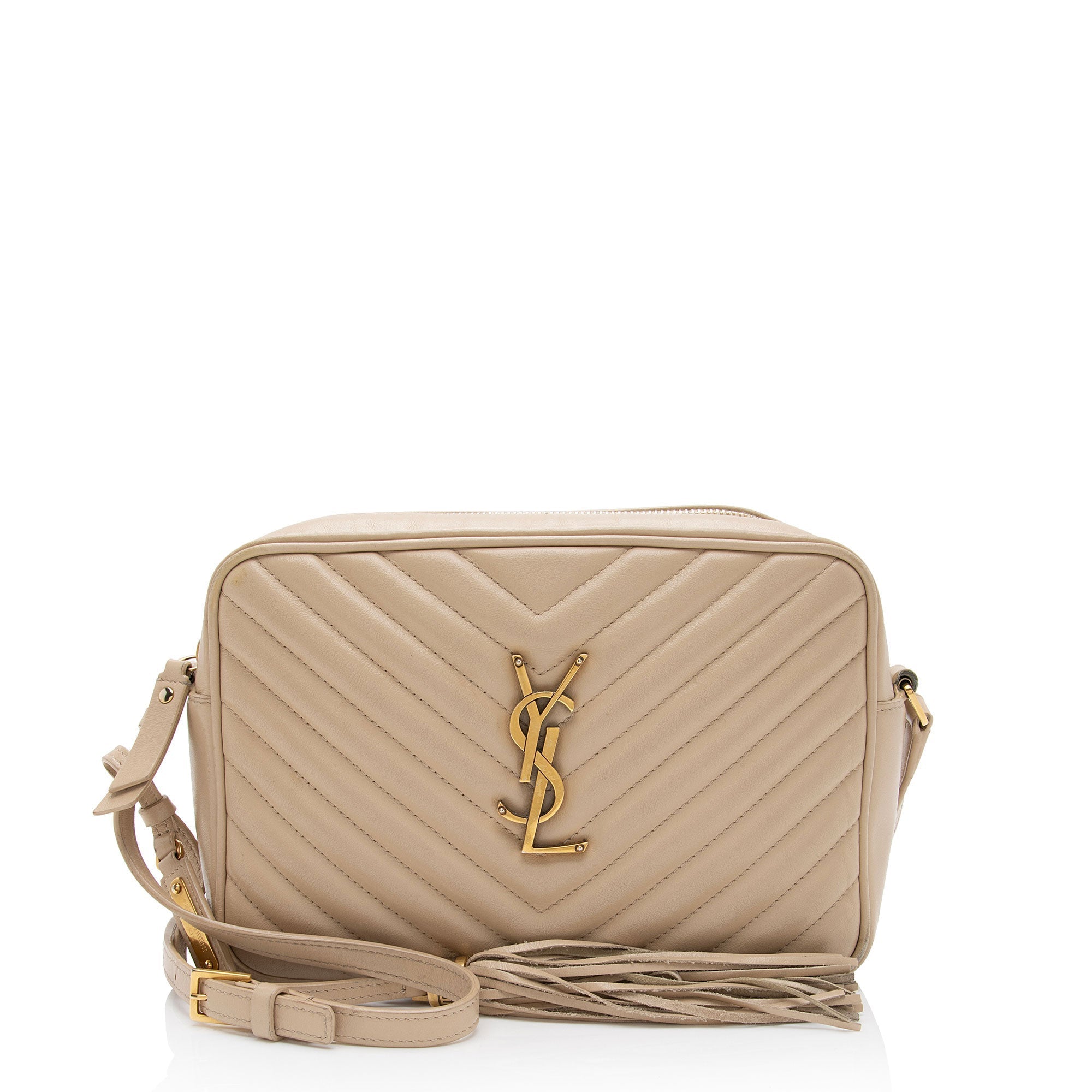 Saint Laurent Matelasse Calfskin Monogram Lou Camera Bag (SHF-TFjjTM)