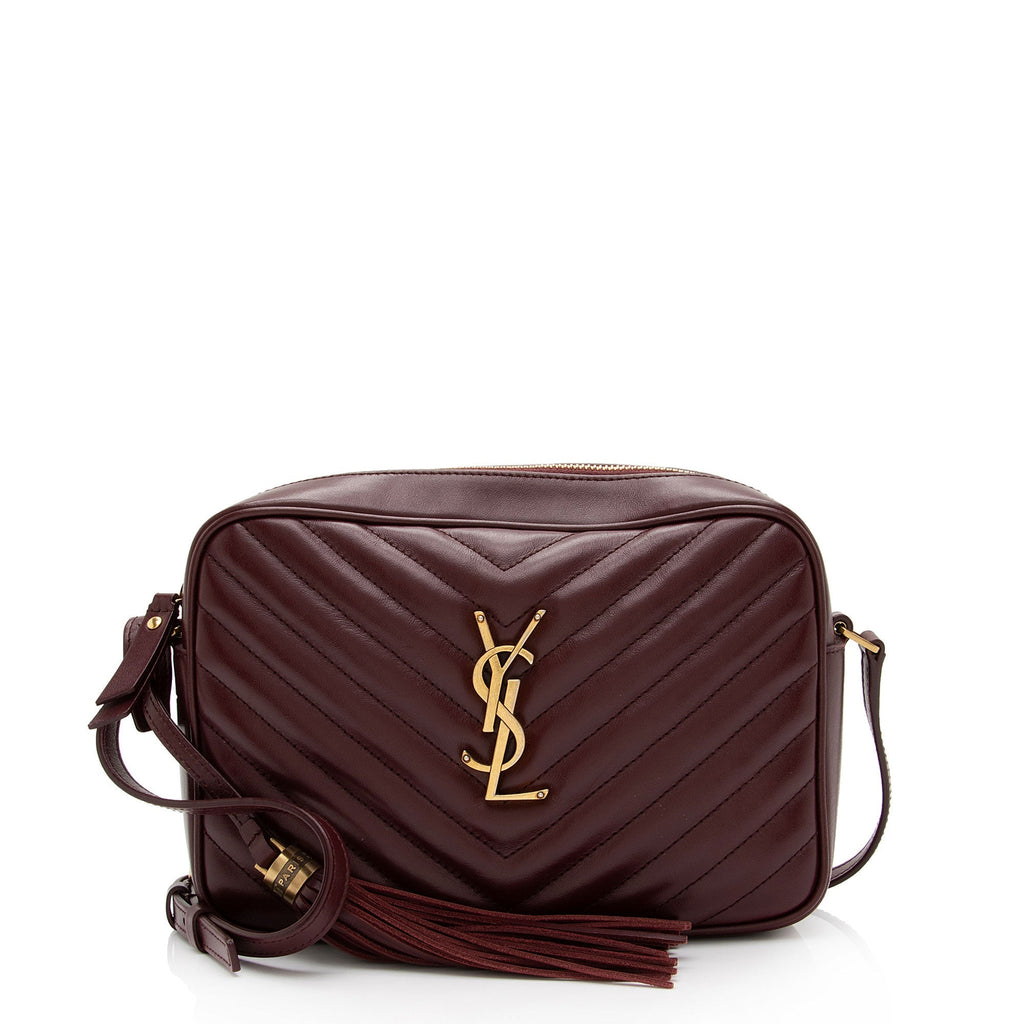 Saint Laurent Matelasse Calfskin Monogram Lou Camera Bag (SHF-sQ3XgD)