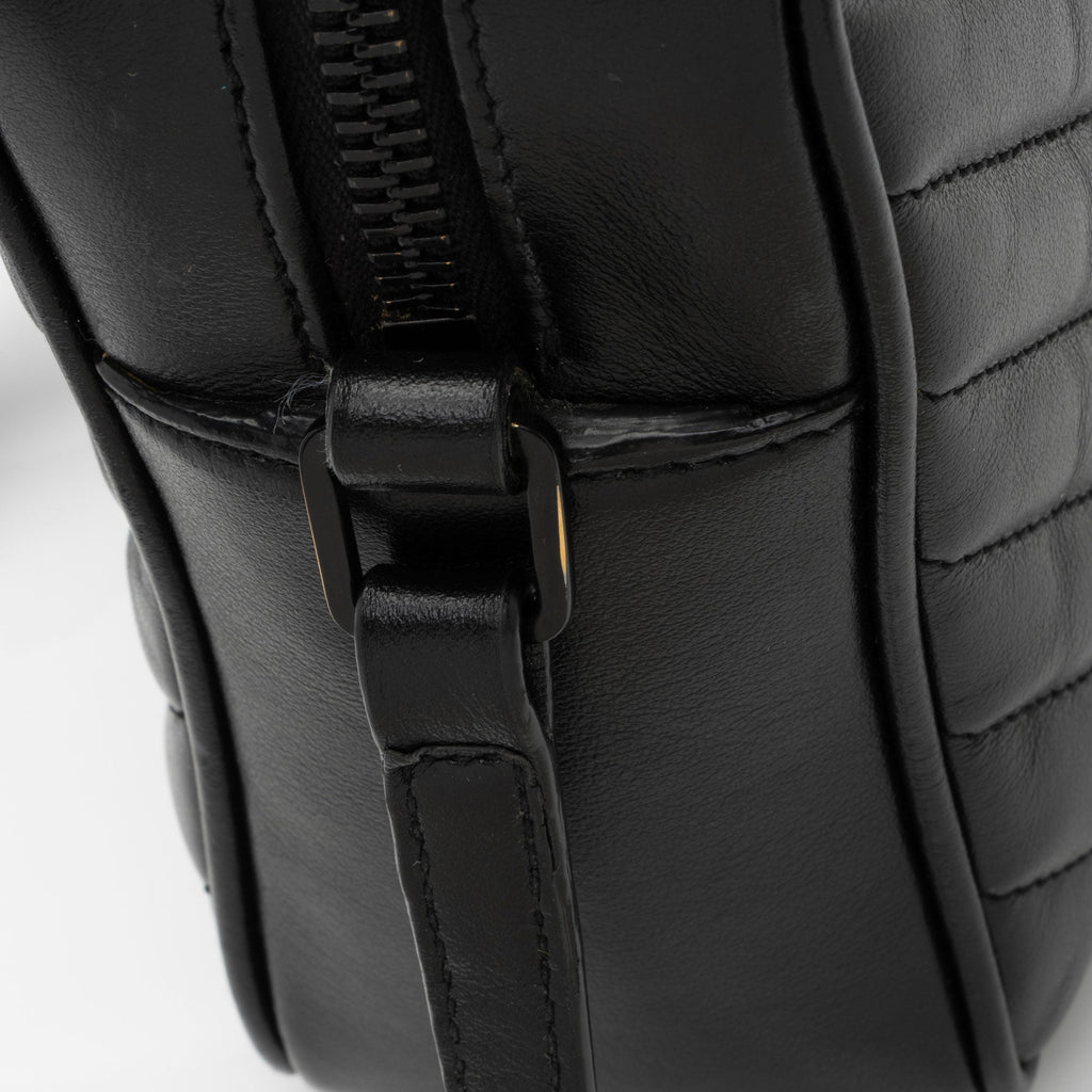 Saint Laurent Matelasse Calfskin Monogram Lou Camera Bag (SHF-maESsA)