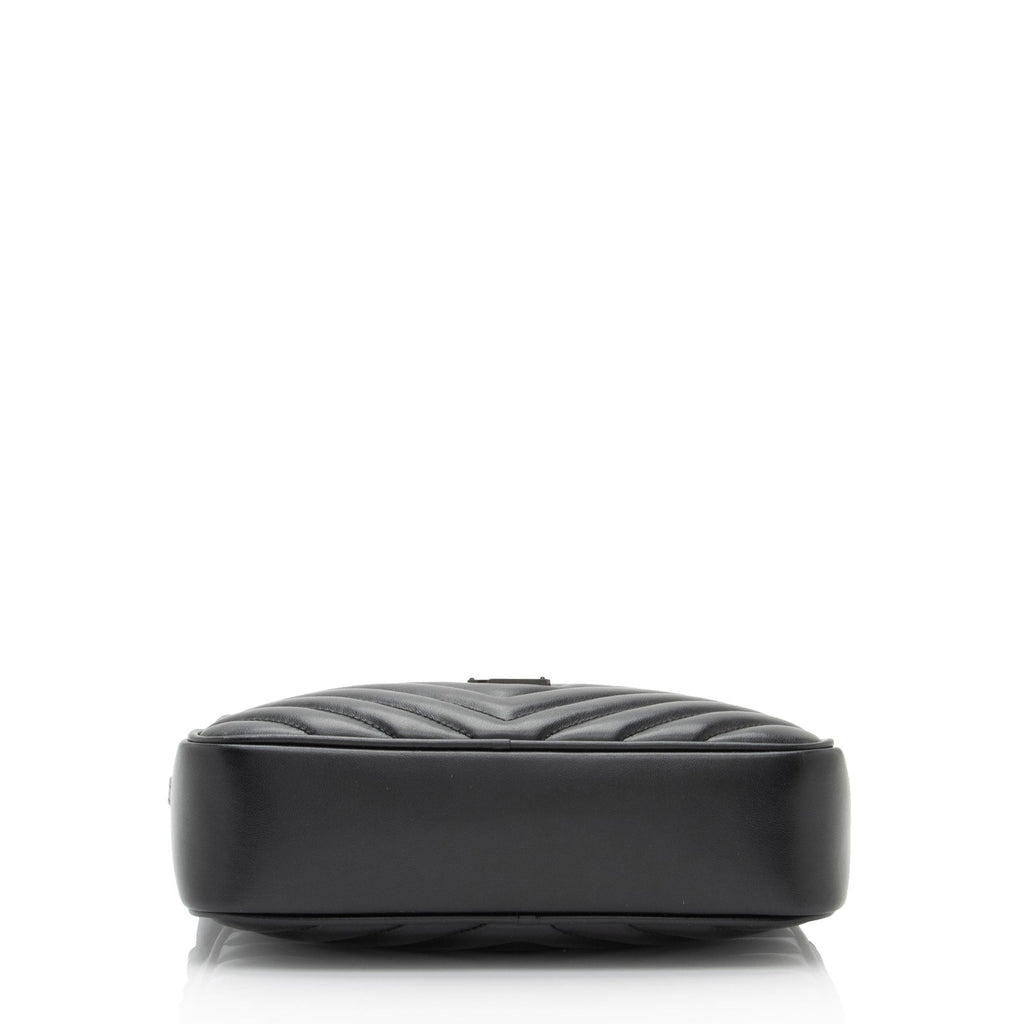 Saint Laurent Matelasse Calfskin Monogram Lou Camera Bag (SHF-pLUzLE)