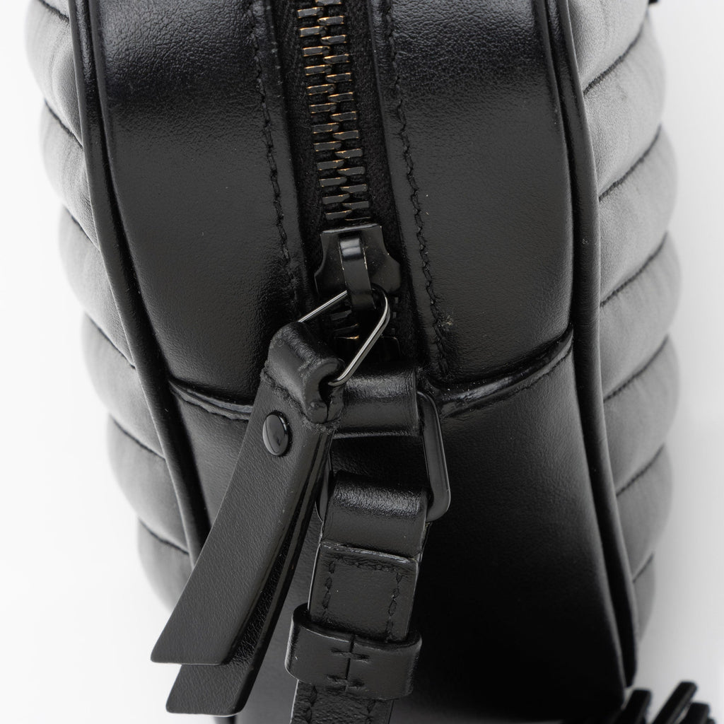 Saint Laurent Matelasse Calfskin Monogram Lou Camera Bag (SHF-pLUzLE)