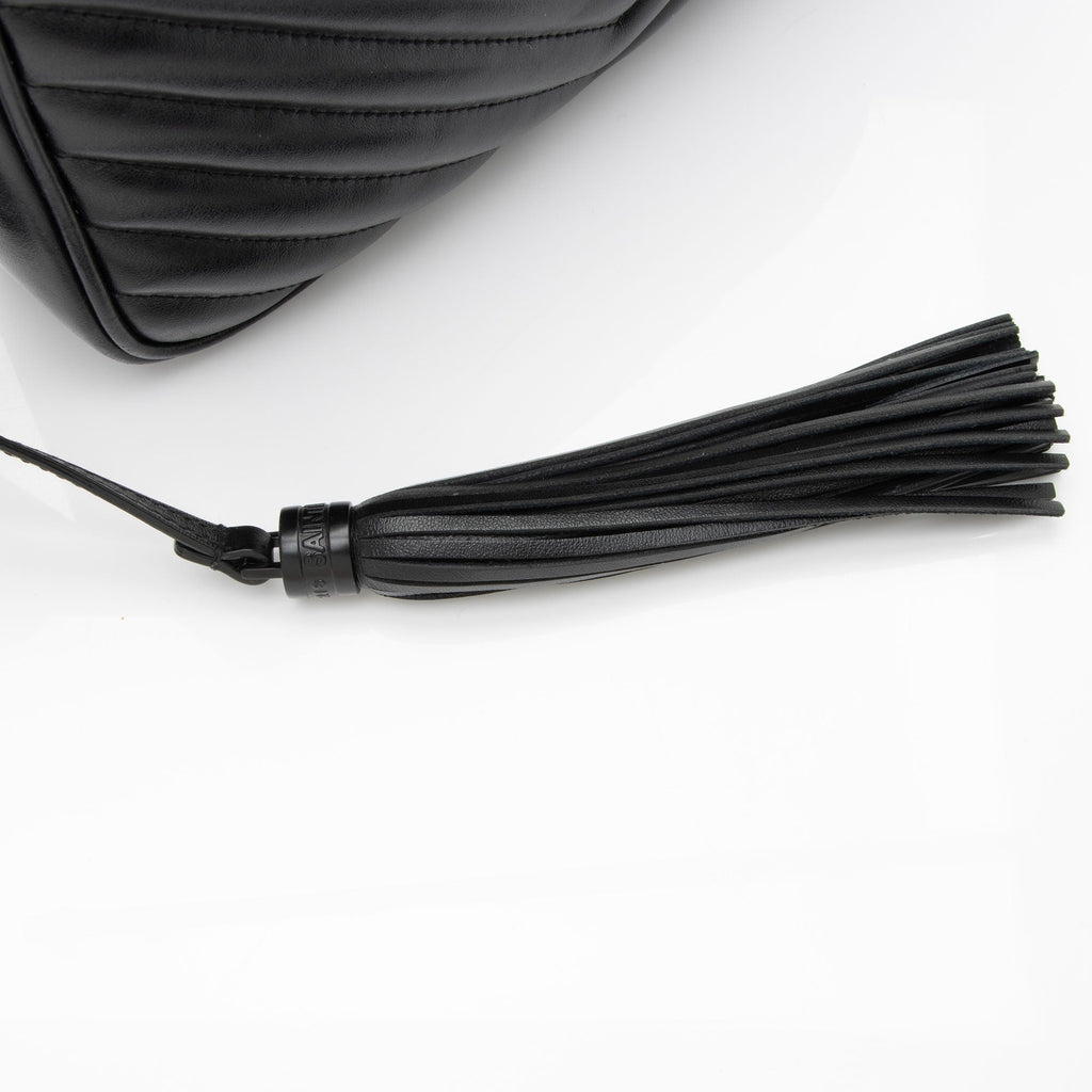 Saint Laurent Matelasse Calfskin Monogram Lou Camera Bag (SHF-pLUzLE)
