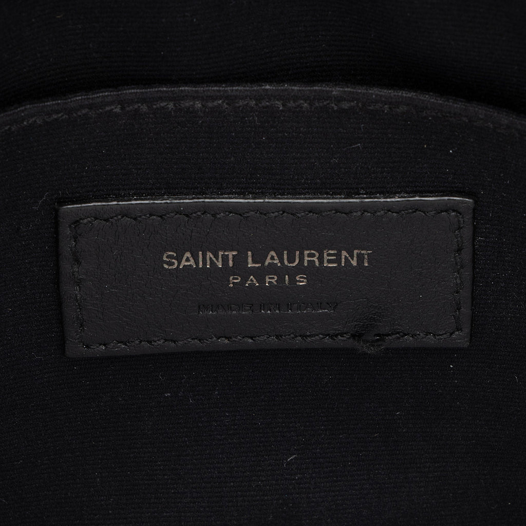 Saint Laurent Matelasse Calfskin Monogram Lou Camera Bag (SHF-pLUzLE)