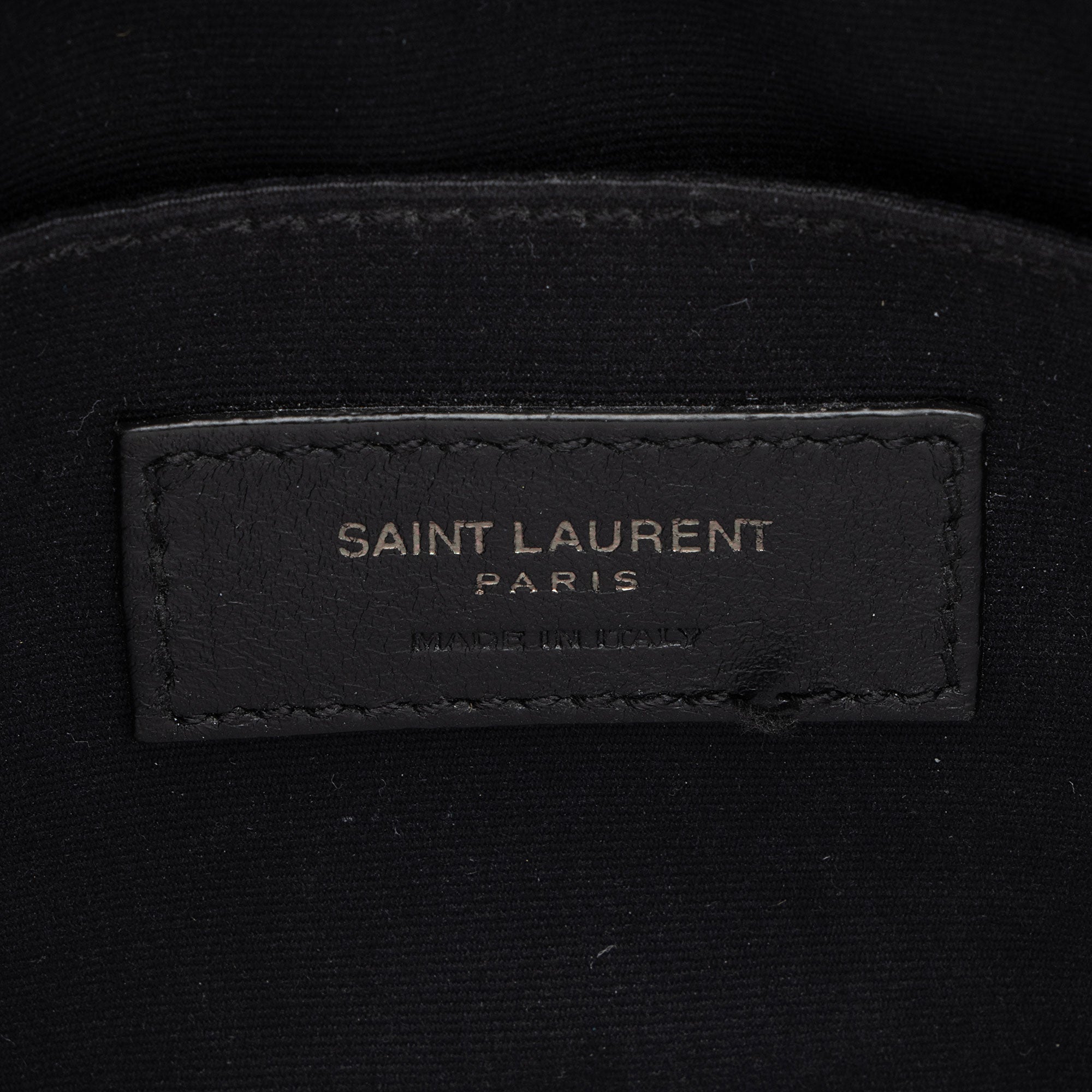 Saint Laurent Matelasse Calfskin Monogram Lou Camera Bag (SHF-pLUzLE)