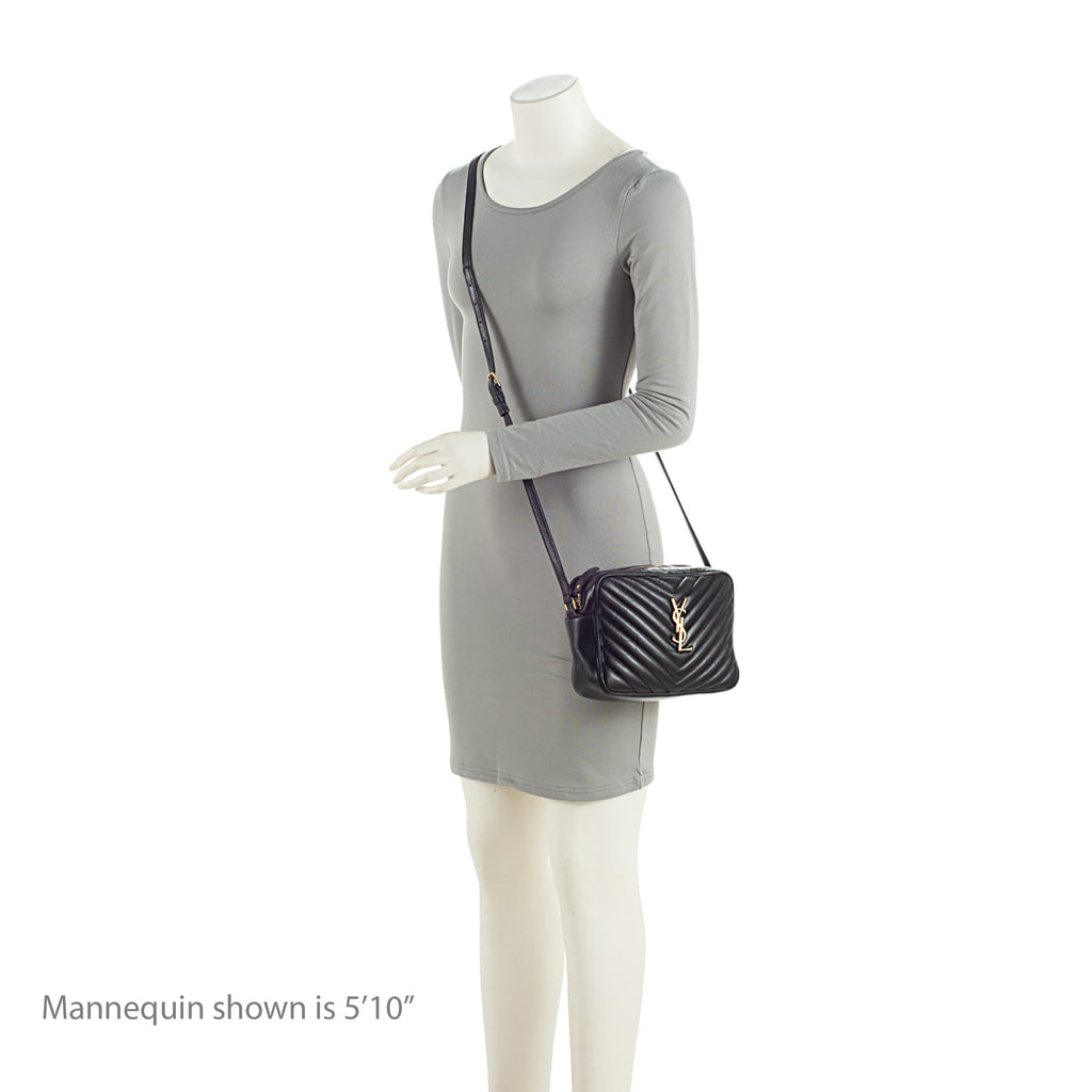 Saint Laurent Matelasse Calfskin Monogram Lou Camera Bag (SHF-WWrnik)
