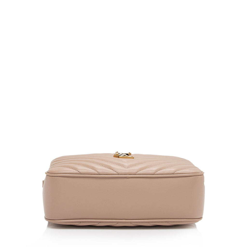 Saint Laurent Matelasse Calfskin Monogram Lou Camera Bag (SHF-X8DDNR)
