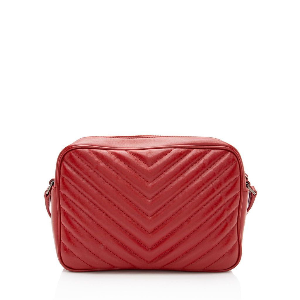 Saint Laurent Matelasse Calfskin Monogram Lou Camera Bag (SHF-G0FP4A)