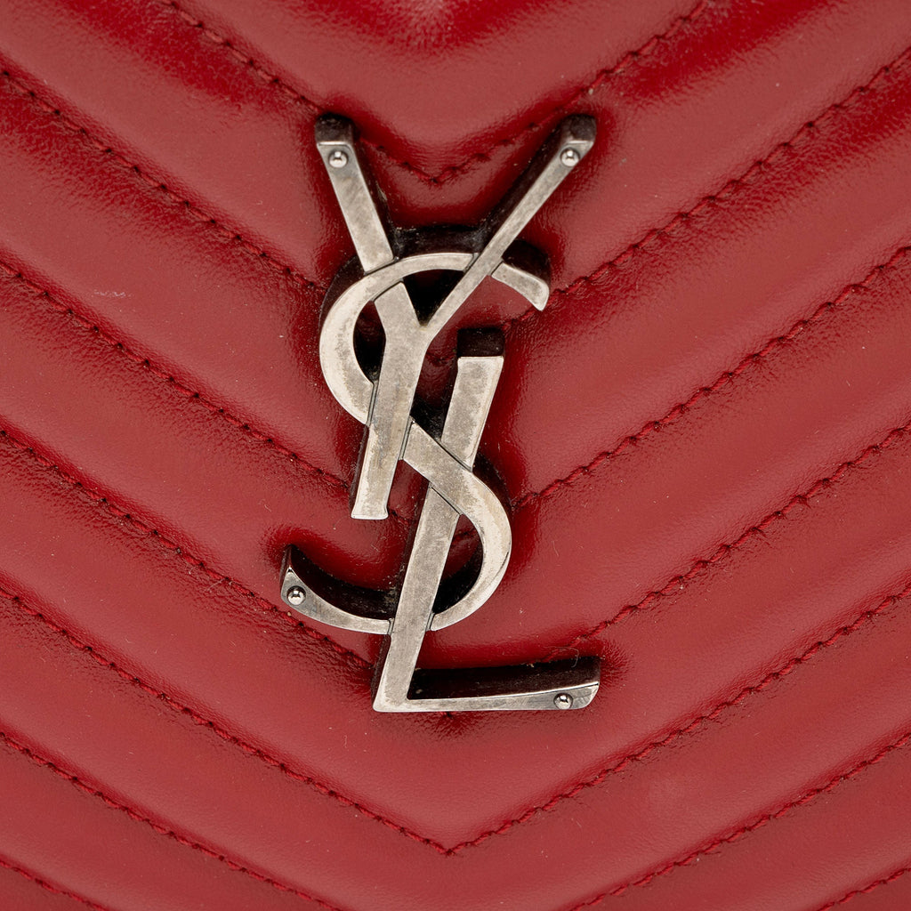 Saint Laurent Matelasse Calfskin Monogram Lou Camera Bag (SHF-G0FP4A)