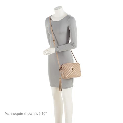 Saint Laurent Matelasse Calfskin Monogram Lou Camera Bag (SHF-agSbTg)