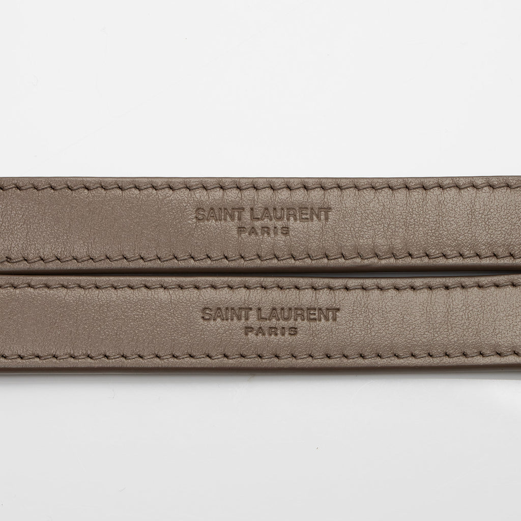 Saint Laurent Matelasse Calfskin Monogram LouLou Chain Medium Shoulder Bag (SHF-Vsg968)