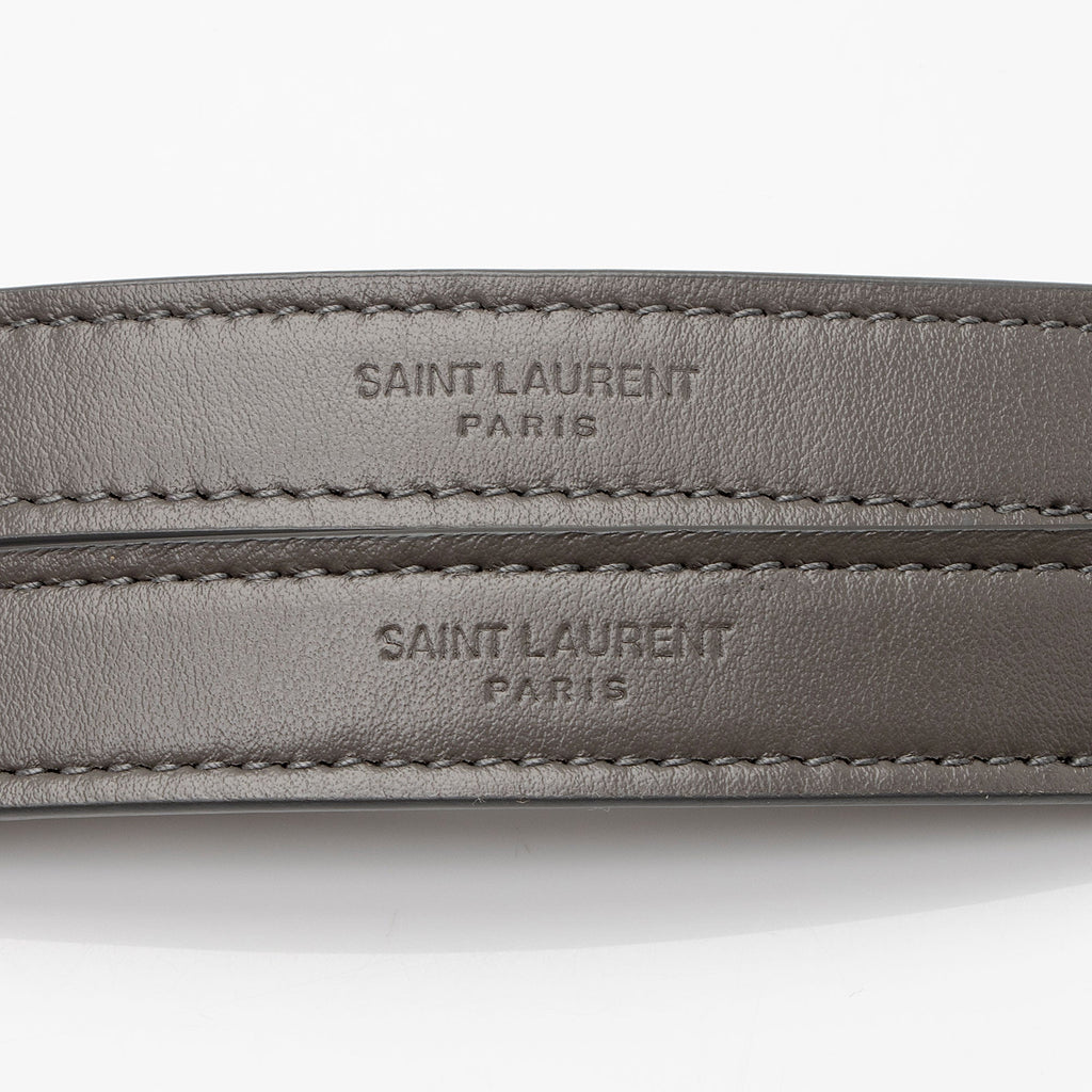Saint Laurent Matelasse Calfskin Monogram LouLou Chain Medium Shoulder Bag (SHF-19W4rm)