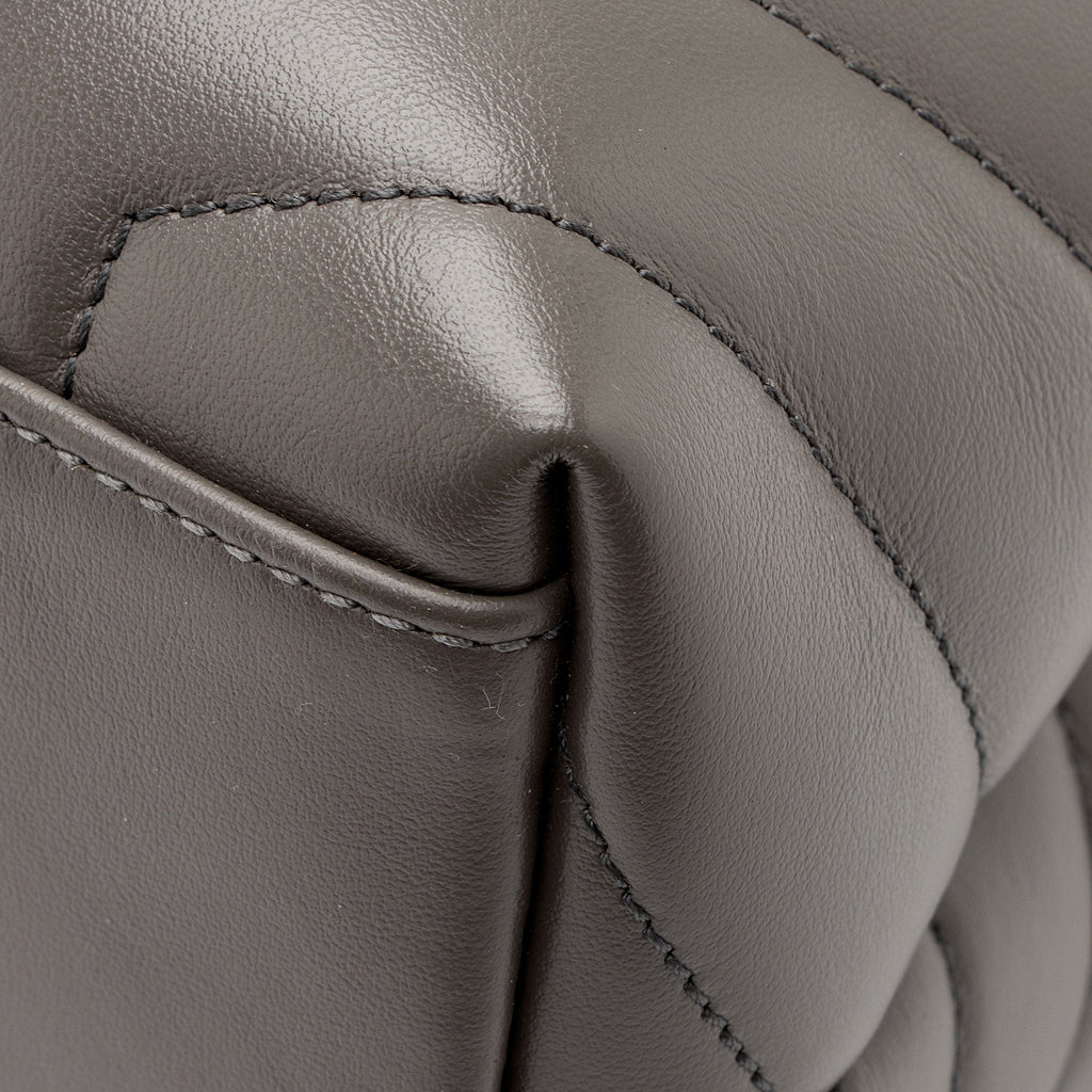 Saint Laurent Matelasse Calfskin Monogram LouLou Chain Medium Shoulder Bag (SHF-19W4rm)