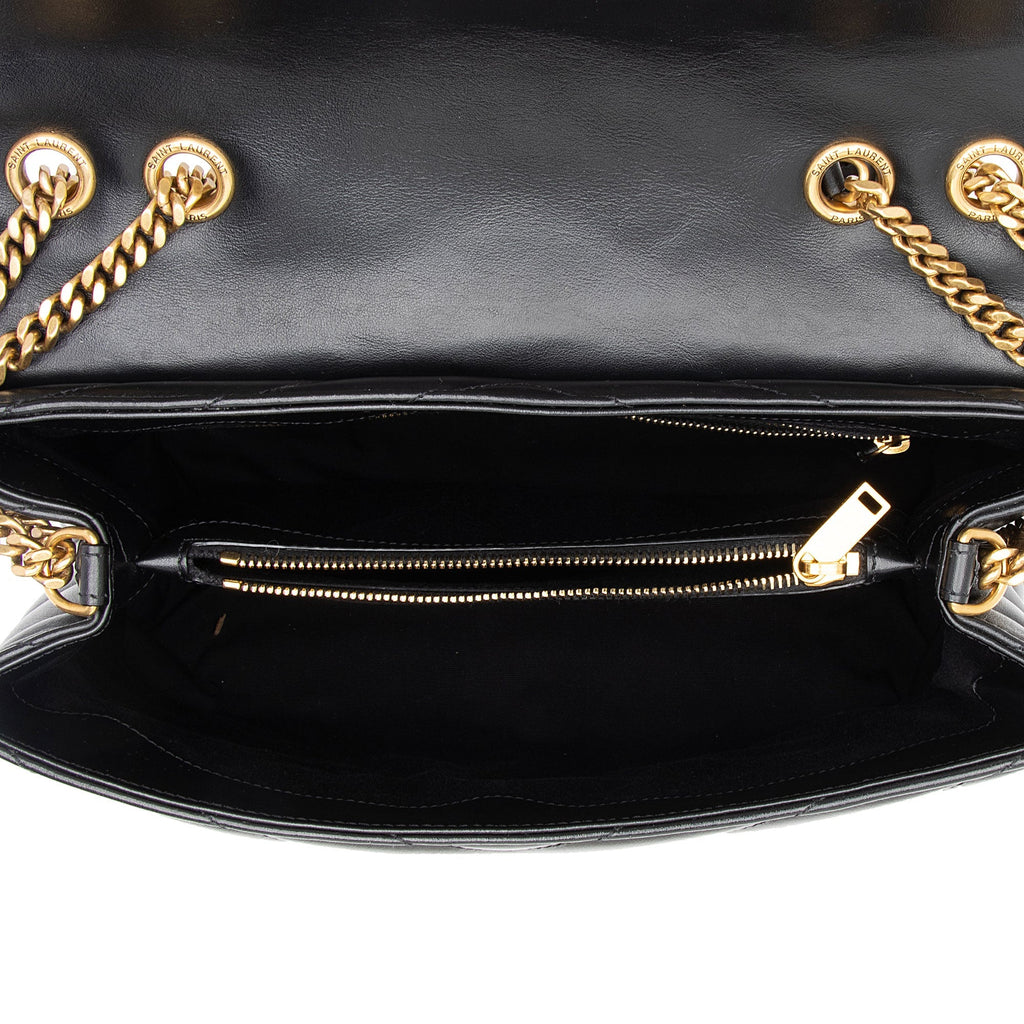 Saint Laurent Matelasse Calfskin Monogram LouLou Chain Medium Shoulder Bag (SHF-sPEp1X)