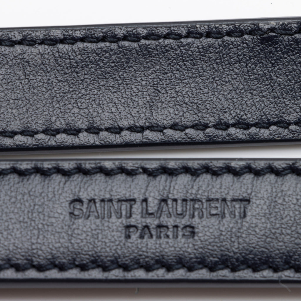 Saint Laurent Matelasse Calfskin Monogram LouLou Chain Small Crossbody Bag (SHF-HY4rvs)