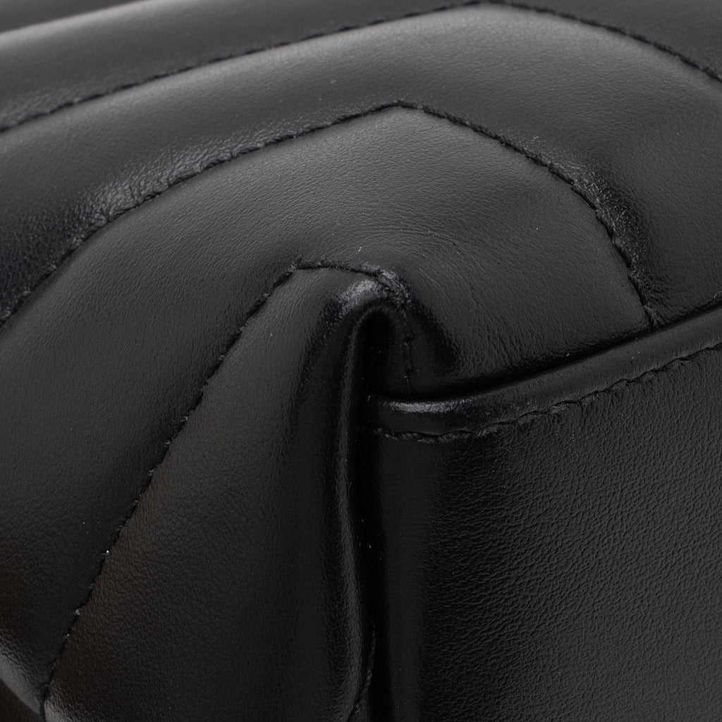 Saint Laurent Matelasse Calfskin Monogram LouLou Chain Small Crossbody Bag (SHF-8sE3HH)
