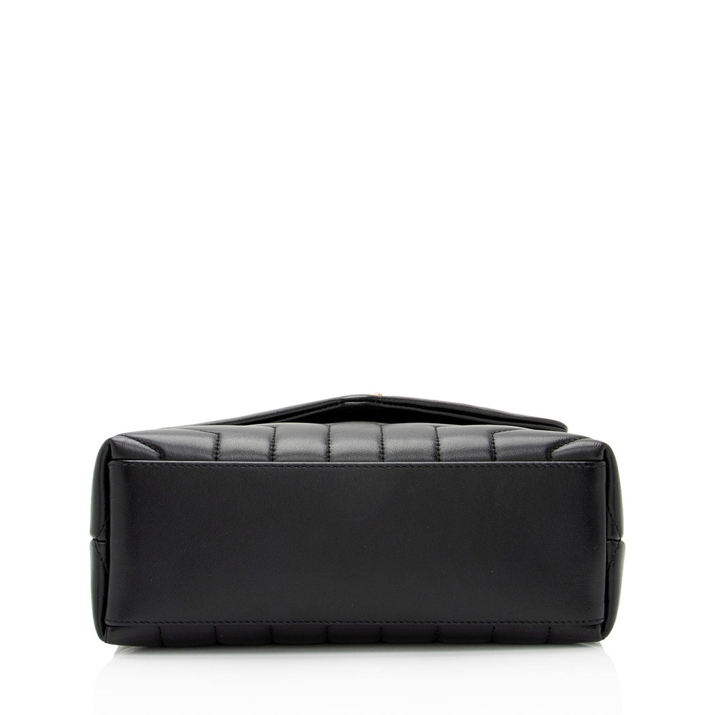 Saint Laurent Matelasse Calfskin Monogram LouLou Chain Small Crossbody Bag (SHF-8o8aXB)