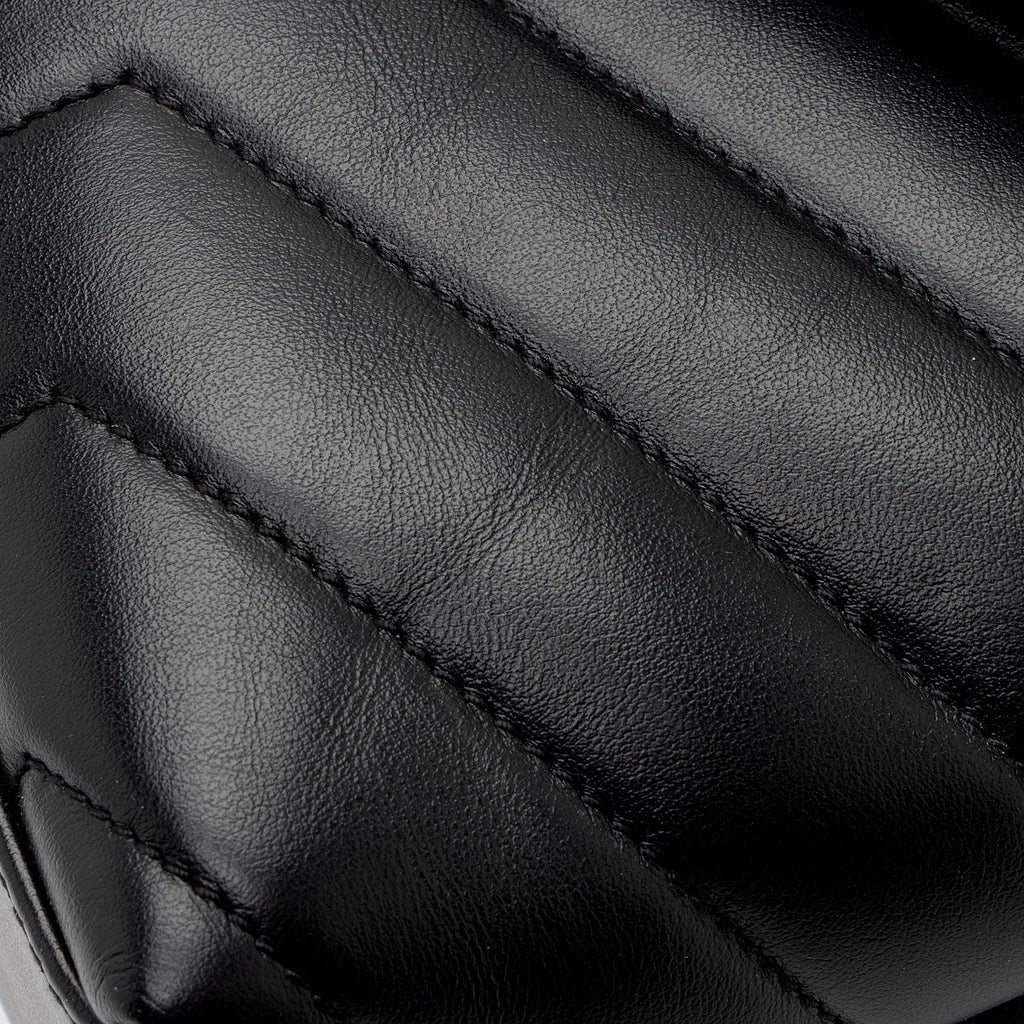Saint Laurent Matelasse Calfskin Monogram LouLou Chain Small Crossbody Bag (SHF-8o8aXB)